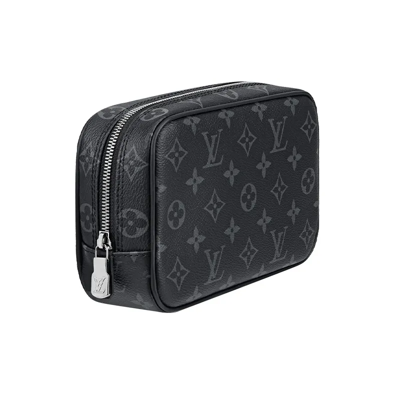LOUIS VUITTON Toiletry Pouch Monogram Eclipse Pm Black/Grey-2