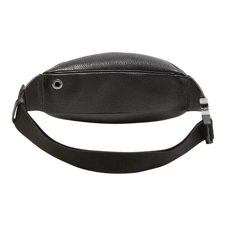 FERRAGAMO Stamped Calfskin Sling Bags One Shoulder Crossbody Fanny Pack Men's Black-2