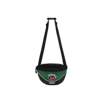 Supreme Nike Collaboration Nylon Crossbody Bag, Sling Bag, Fanny Pack Regular Unisex Green