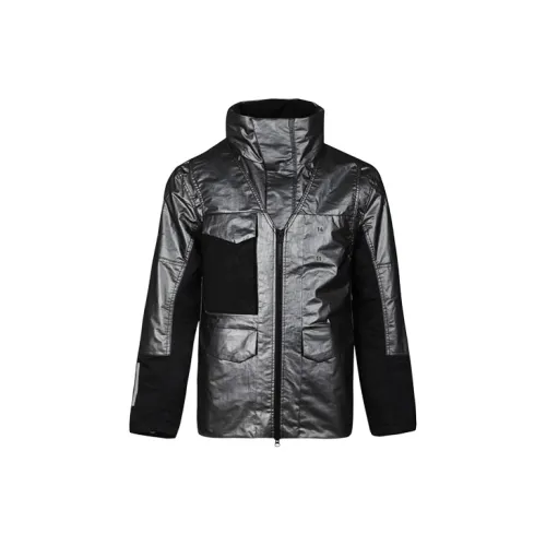 Nike Puffer Jackets Men Metallic Silver