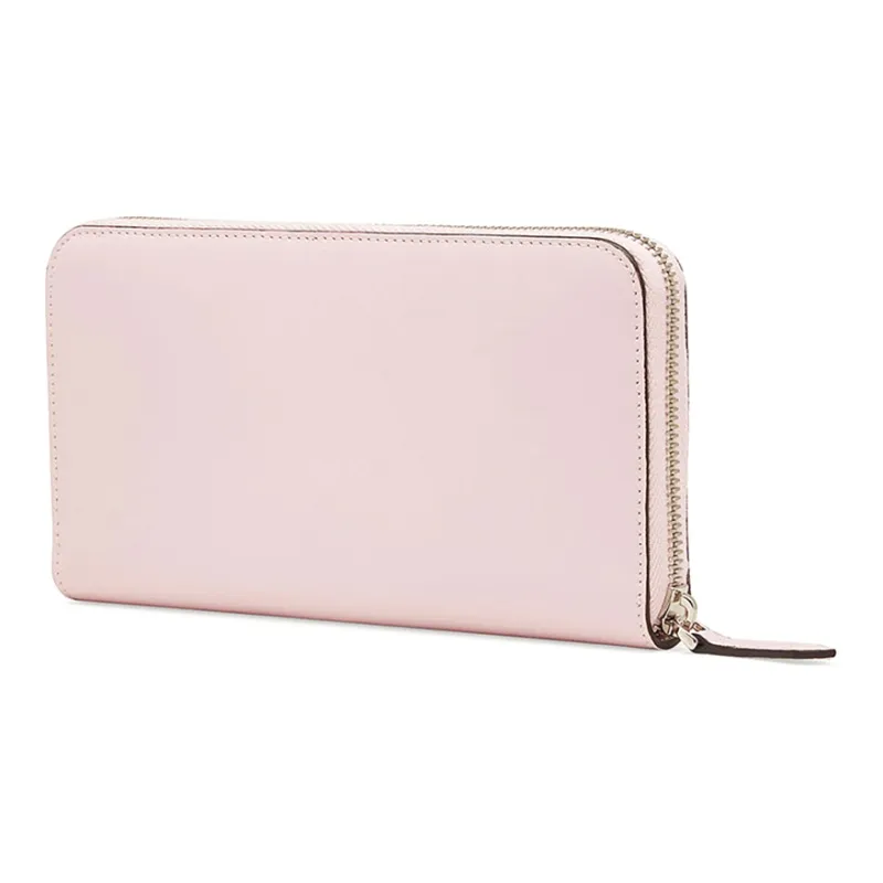 FENDI Leather Wallet Money Clip Clutch Regular Women's Pink Candy Color-1
