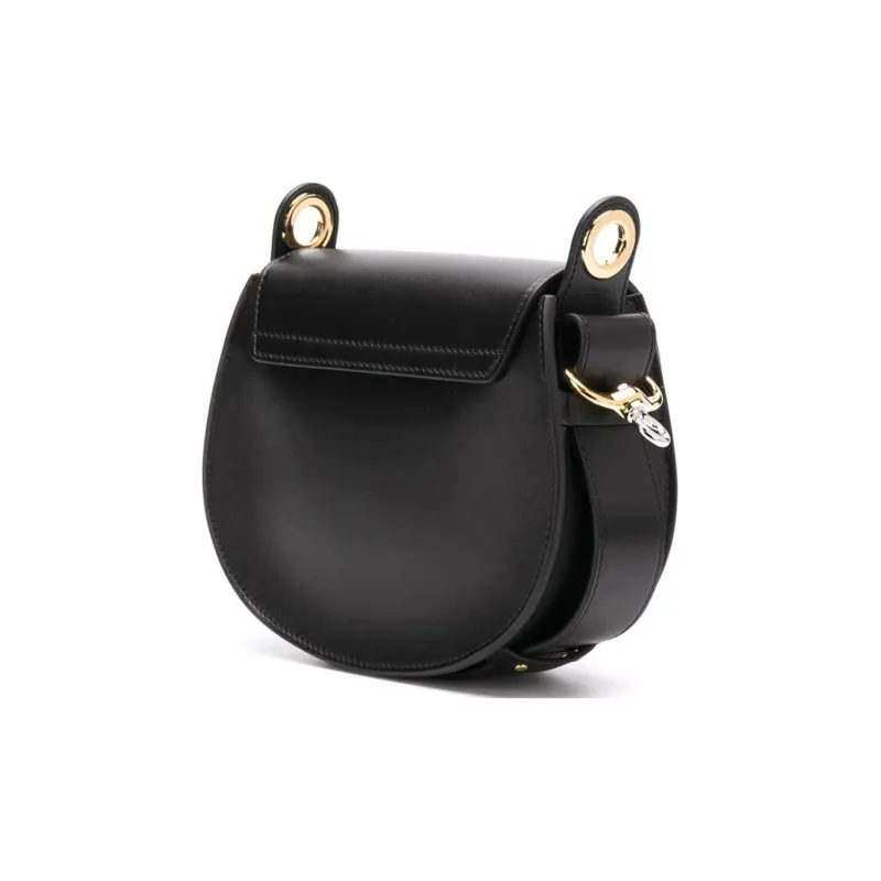 Chloe Tess Leather Handbag, Shoulder Bag Women's Black-1
