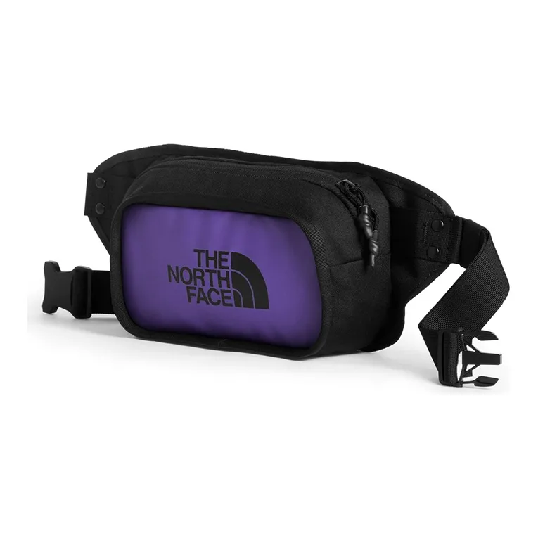 THE NORTH FACE Nylon Fabric Fanny Pack Regular Unisex Black Purple-1