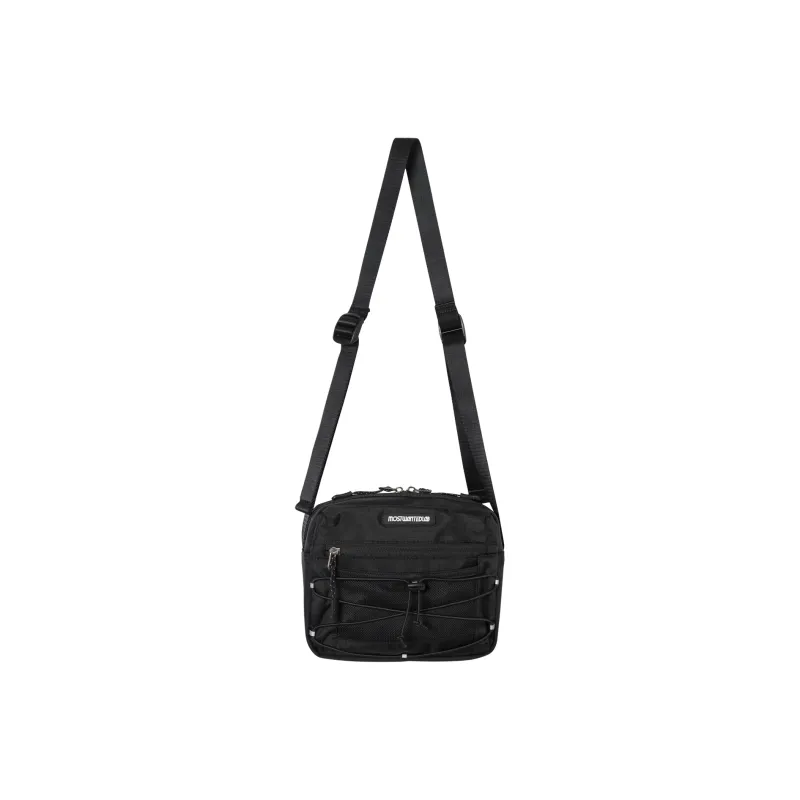 MostwantedLab Polyester Shoulder Bag, Crossbody Bag Small Size Unisex Black-0