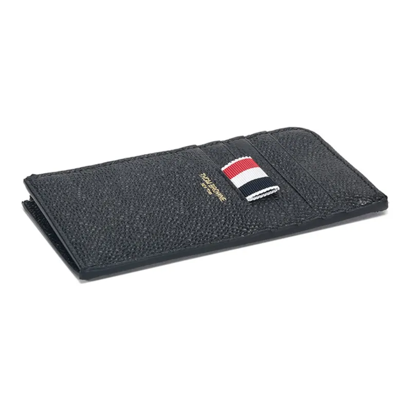 THOM BROWNE Pebbled Half Zipped Around Wallet-3