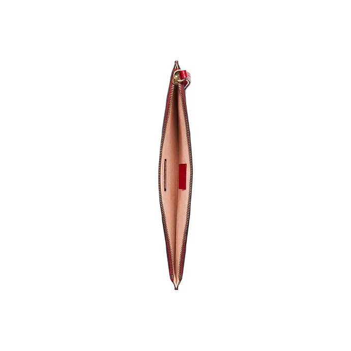 GUCCI Leather Clutch Regular Unisex Red-2