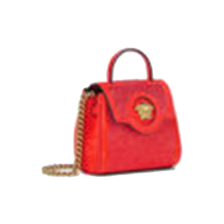 VERSACE La Medusa Cow Leather Shoulder Bag, Crossbody Bag Mini Women's Orange-1