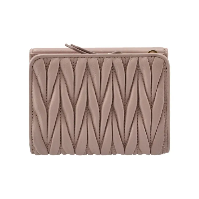 MIU MIU Lambskin Wallet Women's Pink-1