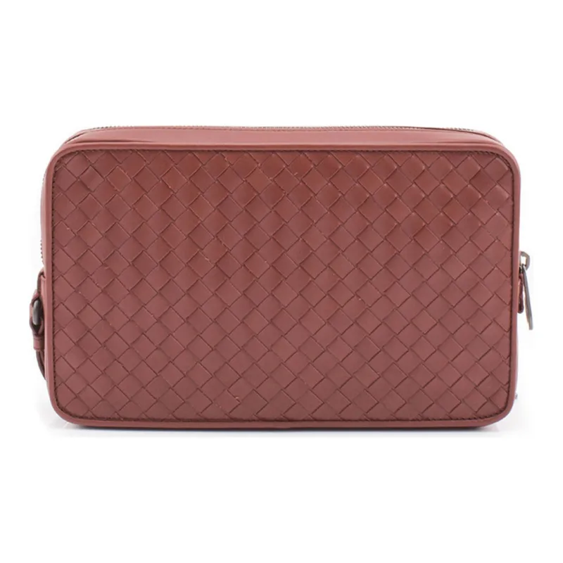 Bottega Veneta Calfskin Clutch Men's Light Pink-0