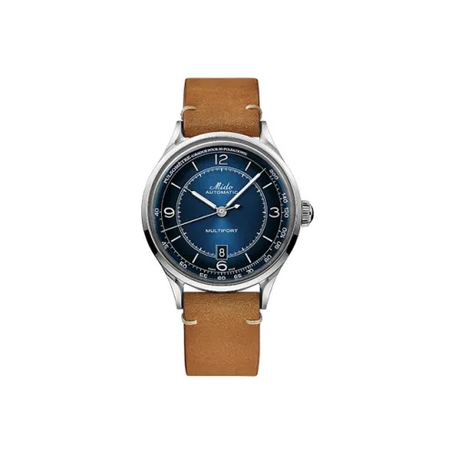 MIDO Men’s Multifort Series Automatic Mechanical Watch M040.407.16.040.00 Brown/Blue