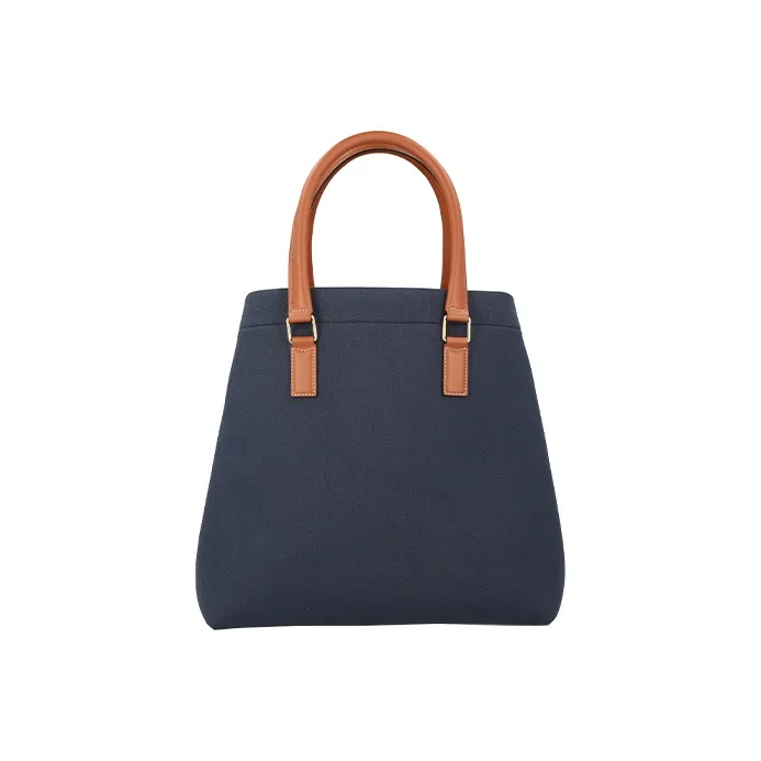 CELINE Cow Leather Shoulder Bag, Crossbody Bag, Handbag Large Size Unisex Navy Blue-2