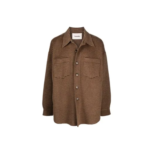 NANUSHKA Jackets Men Brown