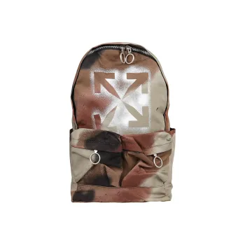 OFF WHITE Cotton Handbag Backpack Regular Men's Brown