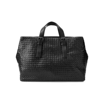 Bottega Veneta Leather Handbag Women's Black