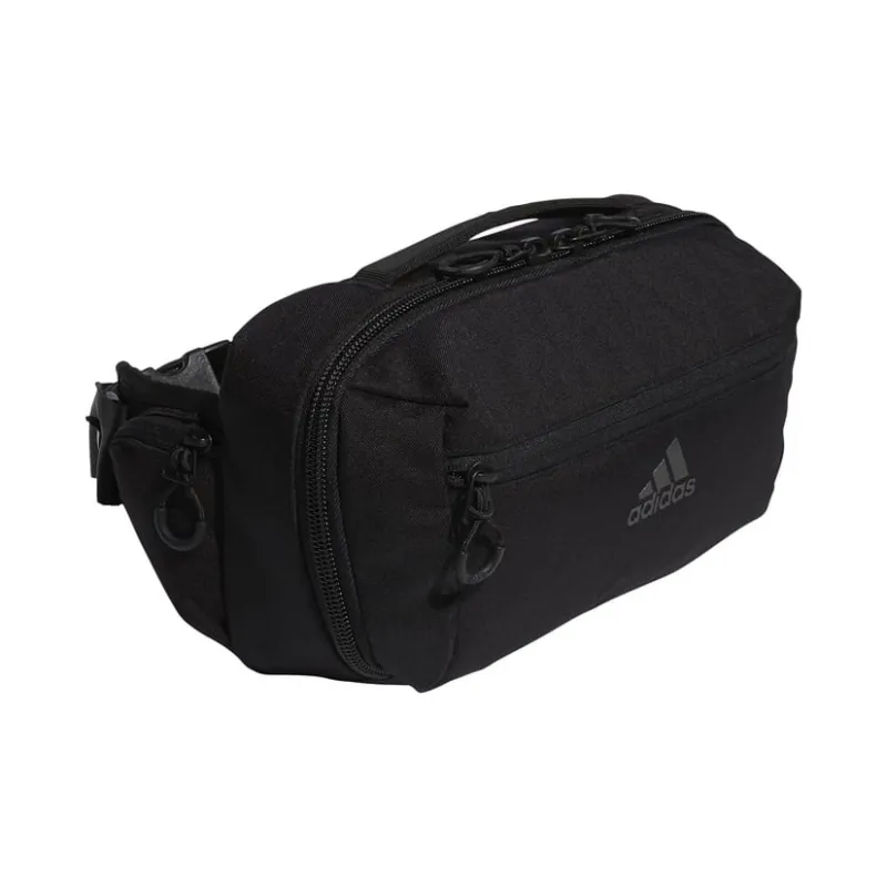 Adidas Nylon Fabric Fanny Pack Sling Bags Regular Unisex Black-2
