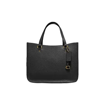 COACH Tyler Leather Handbag Shoulder Bag Crossbody Bag Large Size Women's Pure Black