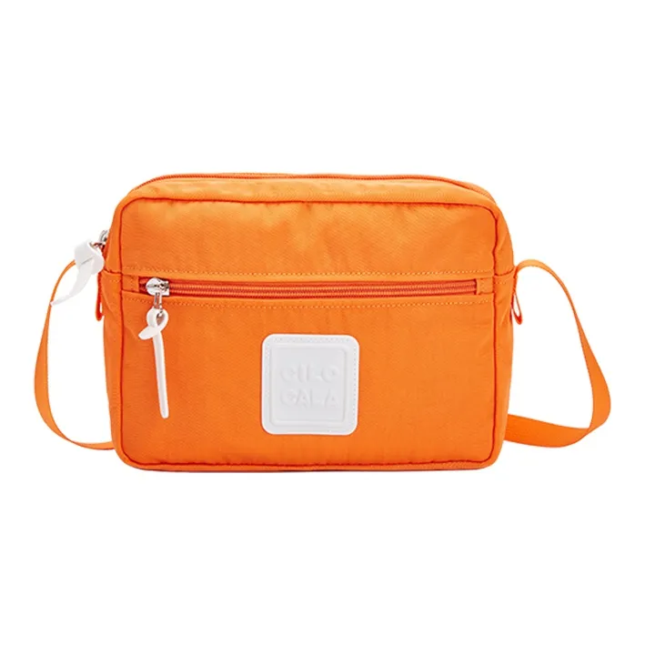 CILOCALA Nylon Fabric Crossbody Bag Square Bag Shoulder Bag Regular Unisex Red Candy Color-12