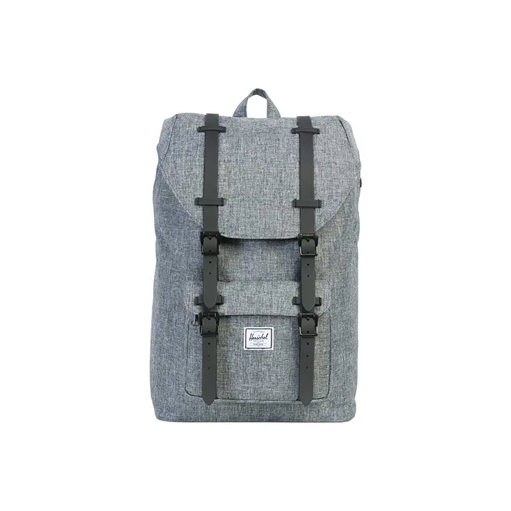 Herschel Polyester Travel Bag Backpack Unisex Little America Smoke Gray-0