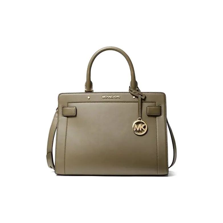 MICHAEL KORS Leather Shoulder Bag Crossbody Bag Handbag Medium Size Women's Army Green-0