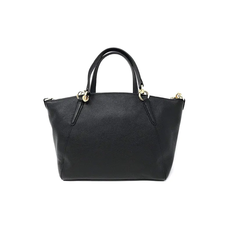 COACH Kelsey Leather Dumpling Bag Shoulder Bag Crossbody Bag Handbag Large Size Women's Black-1