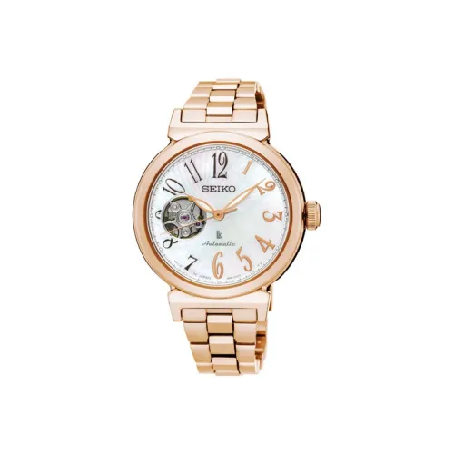 SEIKO Wmns LUKIA Series Automatic Mechanical Watch SSA836J1 Rose-Gold/White