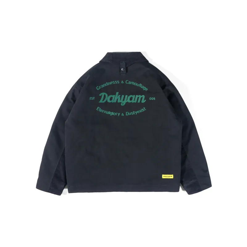 DAKYAM Loose Fit Moderate Jacket Unisex Black-1
