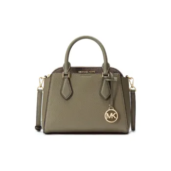MICHAEL KORS Daria Leather Handbag, Crossbody Bag Small Size Women's Army Green