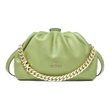 MICHAEL KORS Nola Artificial Leather Shoulder Bag, Crossbody Bag, Handbag Small Size Women's Avocado Green