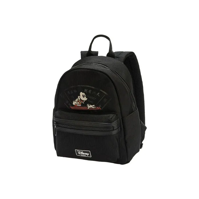 LiNing Disney Collaboration Fabric Backpack Regular Unisex Black-0