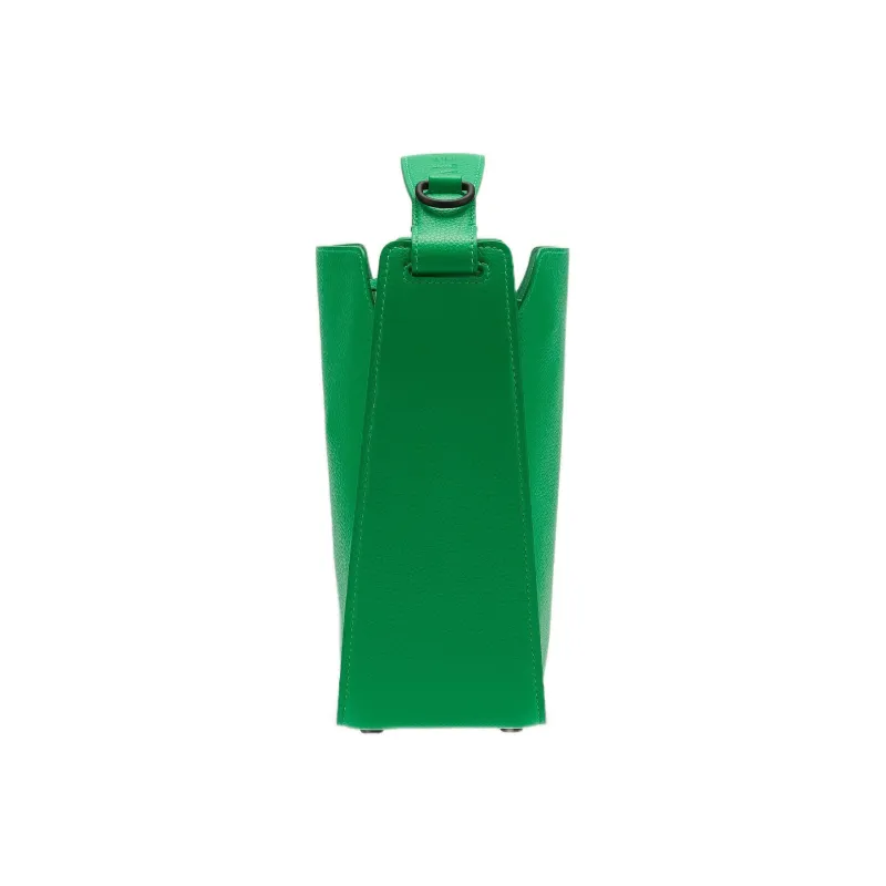 Balenciaga Downtown Grained Calfskin Shoulder Tote Bag, Handbag Extra Small Women's Bright Green-2