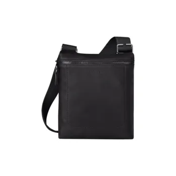 LONGCHAMP Sheepskin Shoulder Bag Crossbody Bag Men's Black