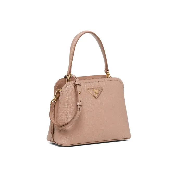 PRADA Matinée Leather Handbag Shoulder Bag Crossbody Bag Mini Women's Pink-1