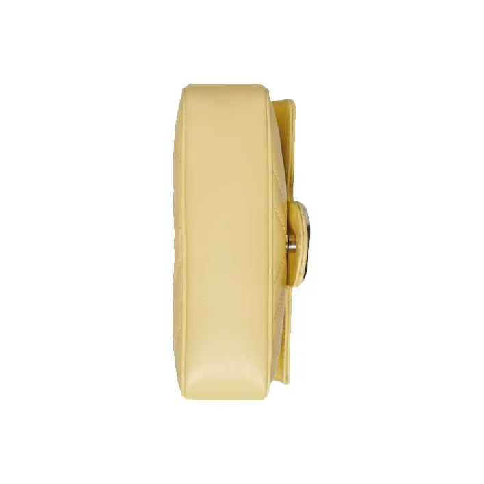 GUCCI GG Marmont Quilted Leather Crossbody Bag, Shoulder Bag Women's Yellow-5