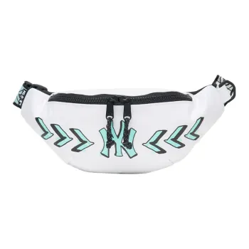 MLB New York Yankees Nylon Fabric Canvas Bag Fanny Pack Regular Unisex White