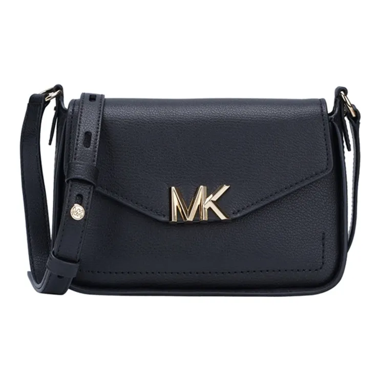 MICHAEL KORS Sylvia Leather Flap Bag Shoulder Bag Crossbody Bag Regular Women's Black-0