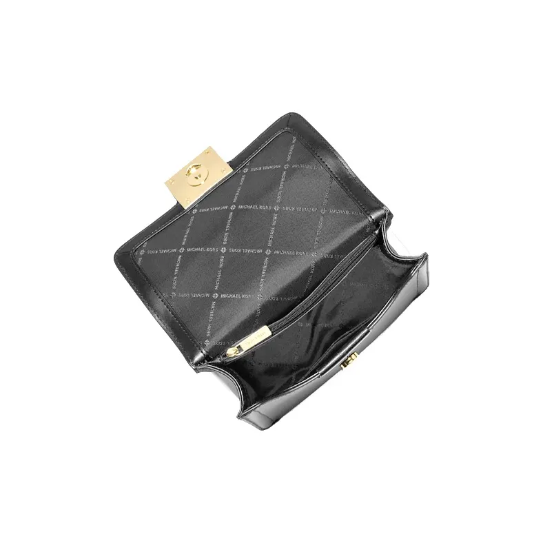 MICHAEL KORS Sonia Leather Crossbody Bags Shoulder Bags Small Size Women's Pure Black-2