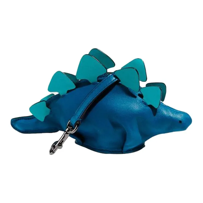 COACH Leather Coin Purse Women's Turquoise-0