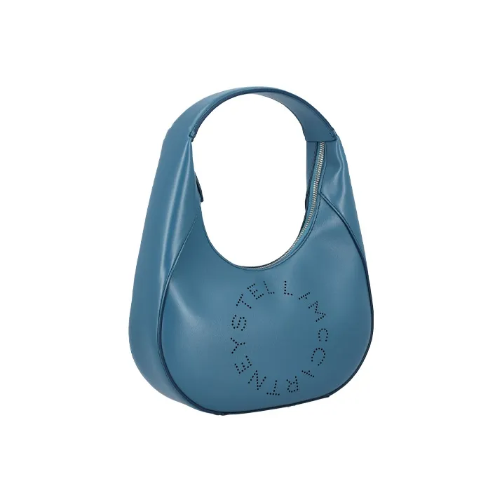 Stella McCartney PU Shoulder Bag Small Size Women's Blue-2