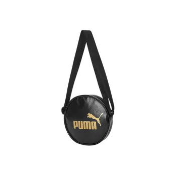 PUMA Leather Shoulder Bag Crossbody Bag Regular Unisex Black