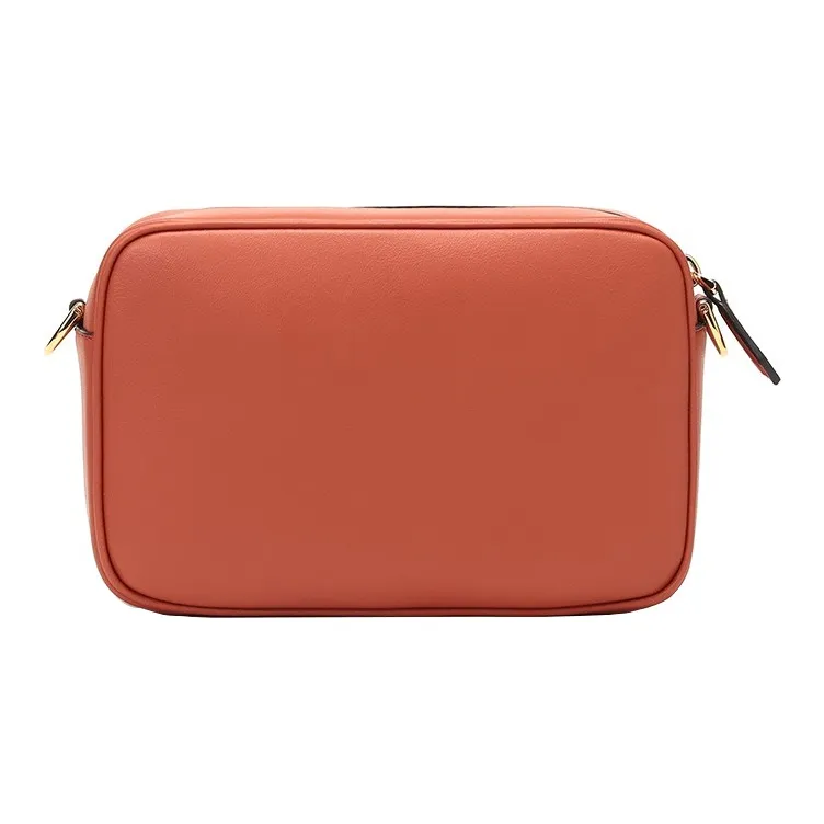 FENDI Leather Camera Bags Crossbody Bag Shoulder Bag Mini Women's Brick Red-3