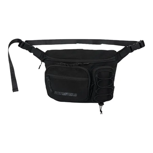 MostwantedLab Machine Buffalo Jin Crossbody Bag, Sling Bag, Fanny Pack Regular Unisex Black