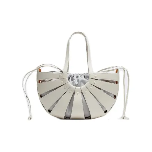 Bottega Veneta The Shell Medium Handbag Grey