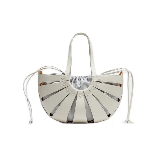 Bottega Veneta The Shell Medium Handbag Grey-0