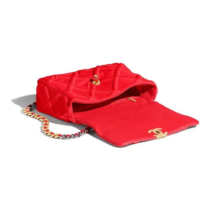 CHANEL Cow Leather Chain Bag Flap Bag Crossbody Bag Shoulder Bag Women's Red-2