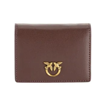 PINKO SIMPLY Cow Leather Flying Bird Bag Stork Bag Shoulder Bag Crossbody Bag Wallets Mini Women's Brown