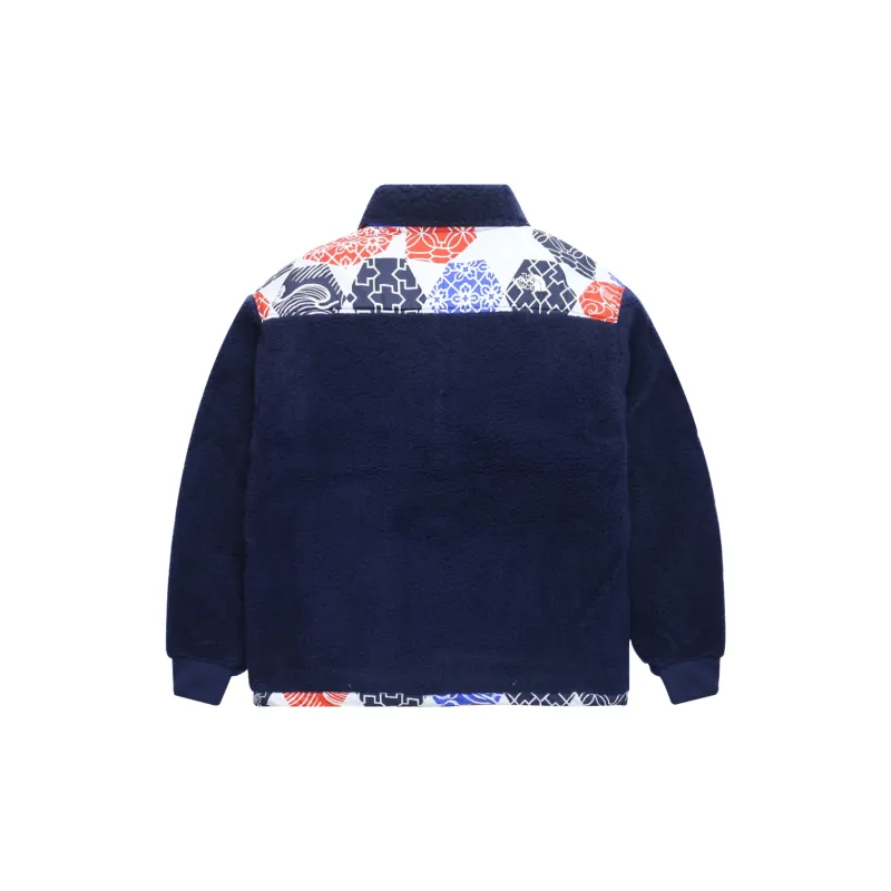 THE NORTH FACE Winter Olympics Limited Collection Velvet feel Coat Unisex Blue-1
