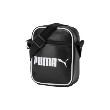 PUMA Leather Shoulder Bag Crossbody Bag Regular Unisex Black