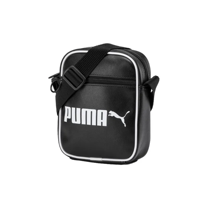 PUMA Leather Shoulder Bag Crossbody Bag Regular Unisex Black-0