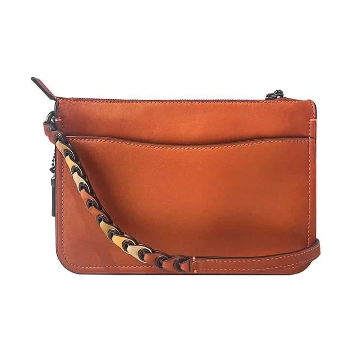 COACH Soho Cow Leather Shoulder Bag Regular Women's Orange-1