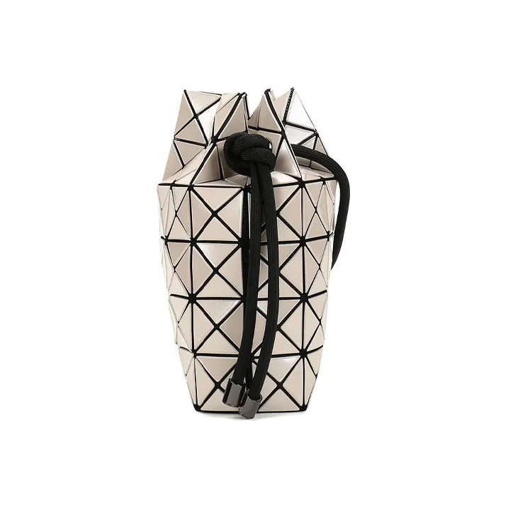 ISSEY MIYAKE Wring PVC Bucket Bag, Handbag, Shoulder Bag Women's Beige-2
